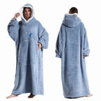 Hooded Blanket Oversized Sherpa Fleece & Kangaroo Pocket