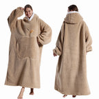 Hooded Blanket Oversized Sherpa Fleece & Kangaroo Pocket