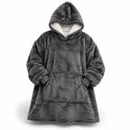 Hoodie Blanket Oversized Sherpa Fleece Front Pocket