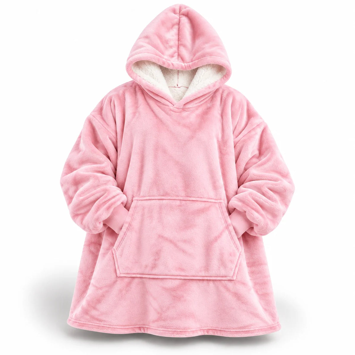 Hoodie Blanket Oversized Sherpa Fleece Front Pocket