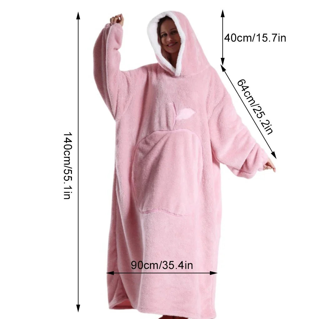 Hoodie Soft Fleece Oversized Fit Kangaroo Pocket