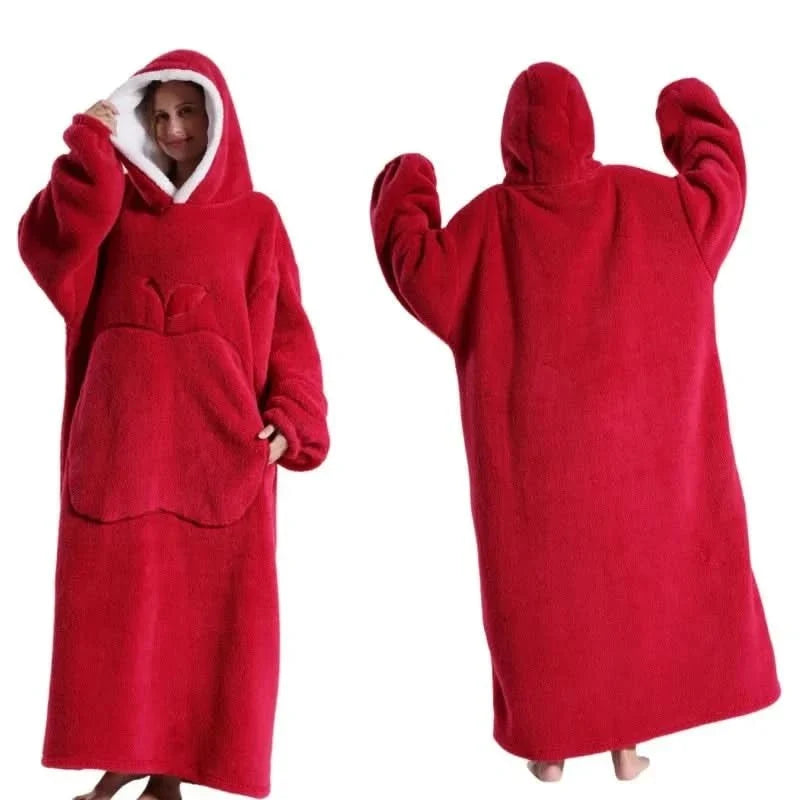 Hoodie Soft Fleece Oversized Fit Kangaroo Pocket