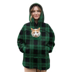Hoodie With Built-In Cat Cave Sherpa Fleece