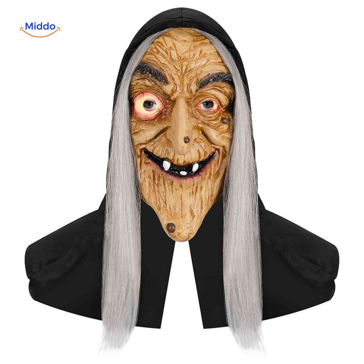 Horror Mask Full-Face Integrated Hood Breathable Mesh Eyes