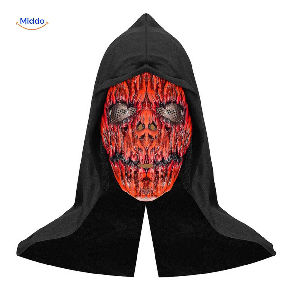 Horror Mask Full-Face Integrated Hood Breathable Mesh Eyes