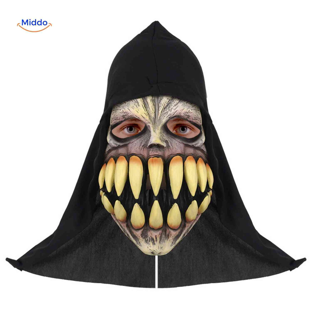 Horror Mask Full-Face Integrated Hood Breathable Mesh Eyes
