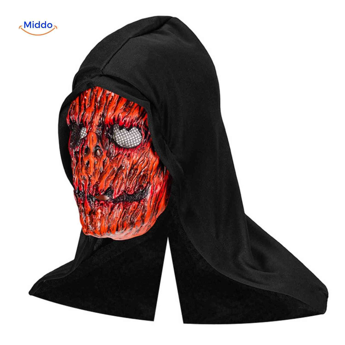 Horror Mask Full-Face Integrated Hood Breathable Mesh Eyes
