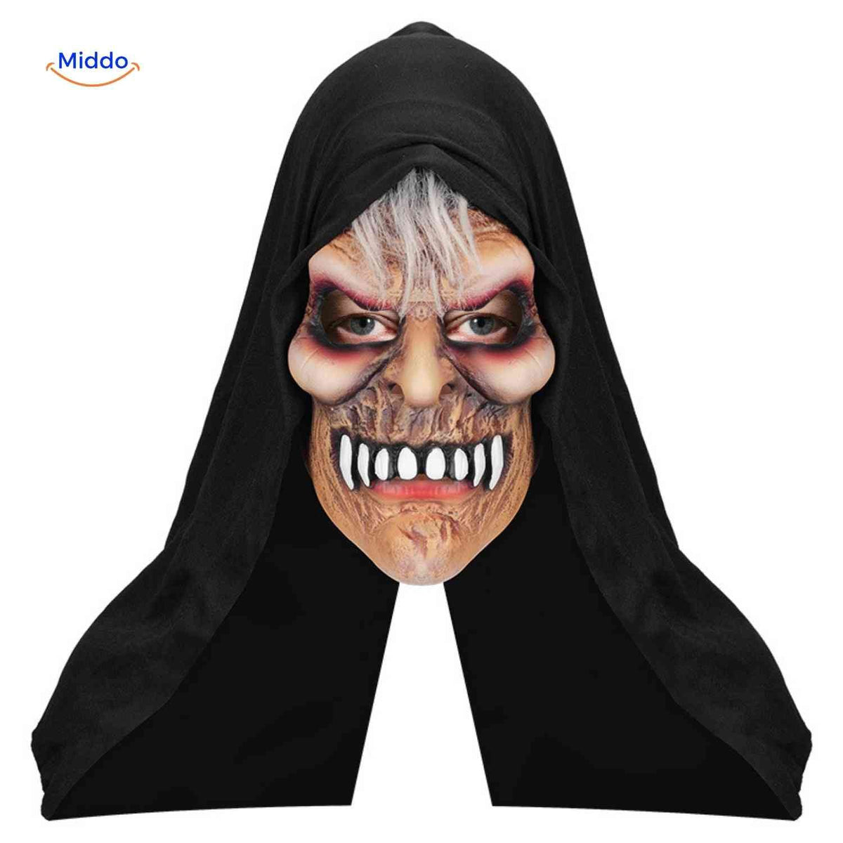Horror Mask Full-Face Integrated Hood Breathable Mesh Eyes