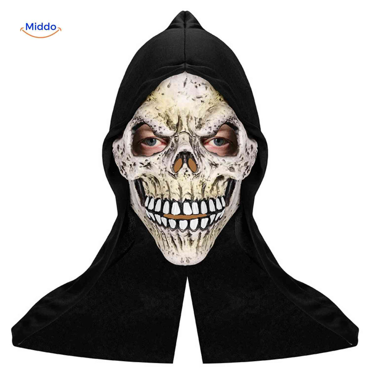 Horror Mask Full-Face Integrated Hood Breathable Mesh Eyes