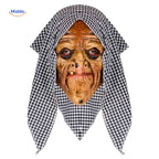 Horror Mask Full-Face Integrated Hood Breathable Mesh Eyes