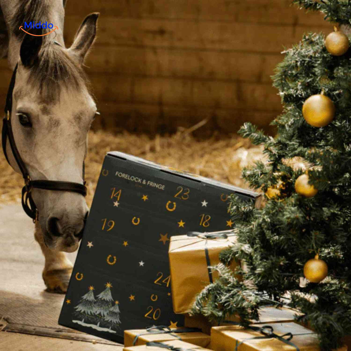 Horse Advent Calendar 24 Compartments Jewelry & Charms