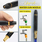 Hose Spray Gun 10x Pressure Boost Metal Nozzle