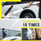 Hose Spray Gun 10x Pressure Boost Metal Nozzle