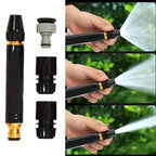 Hose Spray Gun 10x Pressure Boost Metal Nozzle