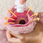 Hot Water Bottle Soft Removable Washable Plush Cover