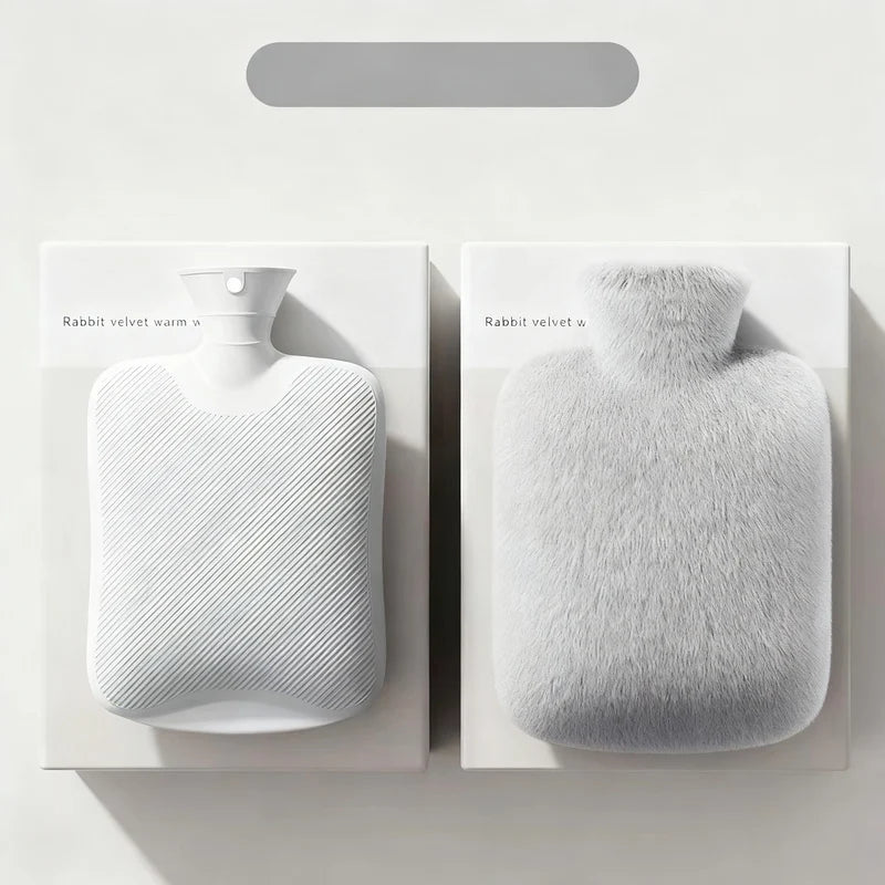 Hot Water Bottle Soft Removable Washable Plush Cover
