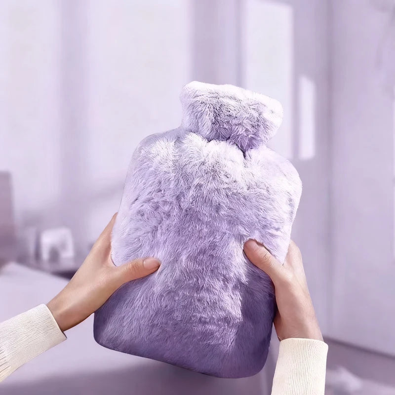 Hot Water Bottle Soft Removable Washable Plush Cover