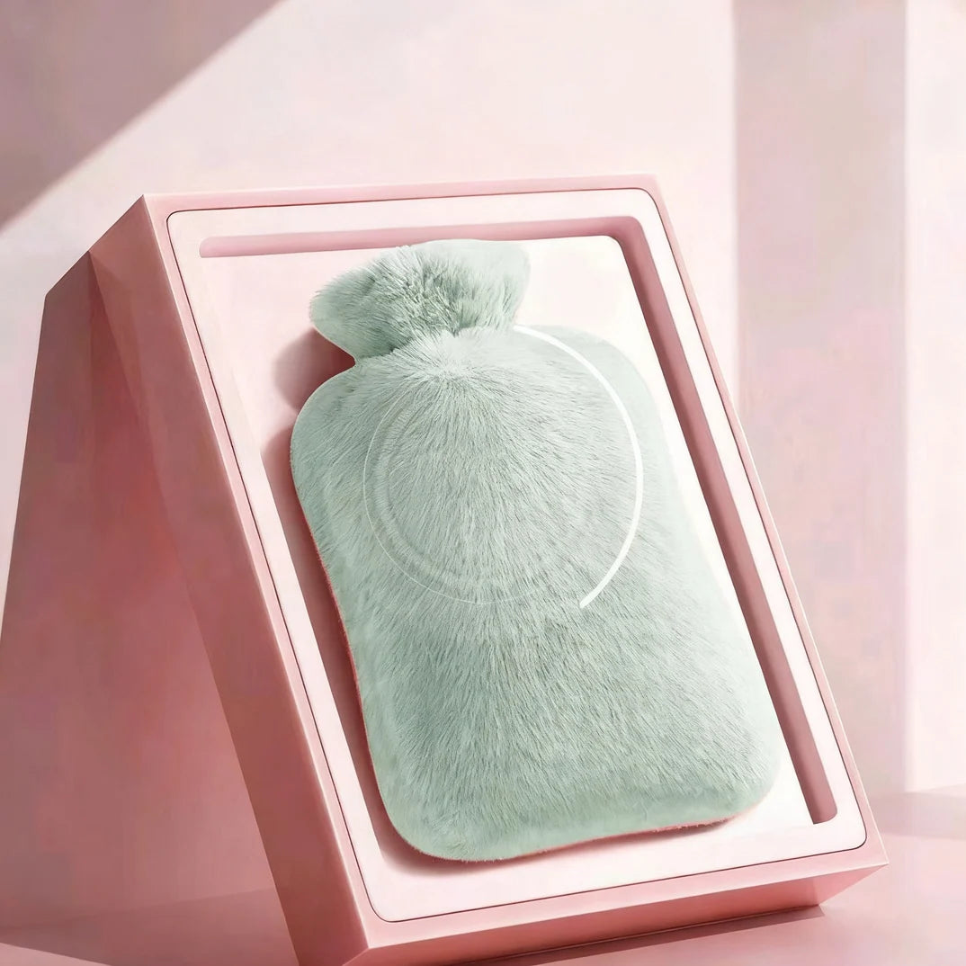 Hot Water Bottle Soft Removable Washable Plush Cover