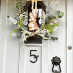 House Number Bee Motif Weatherproof Metal 5 Inch