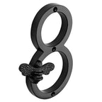 House Number Bee Motif Weatherproof Metal 5 Inch