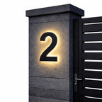 House Number Sign Backlit LED IP68 Waterproof