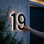 House Number Sign Backlit LED IP68 Waterproof