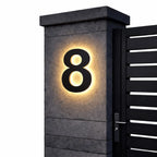 House Number Sign Backlit LED IP68 Waterproof