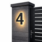 House Number Sign Backlit LED IP68 Waterproof