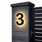 House Number Sign Backlit LED IP68 Waterproof