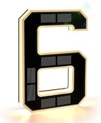 House Number Sign Solar-Powered Dusk Sensor Weather-Resistant