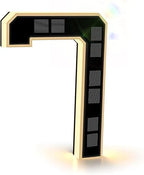 House Number Sign Solar-Powered Dusk Sensor Weather-Resistant