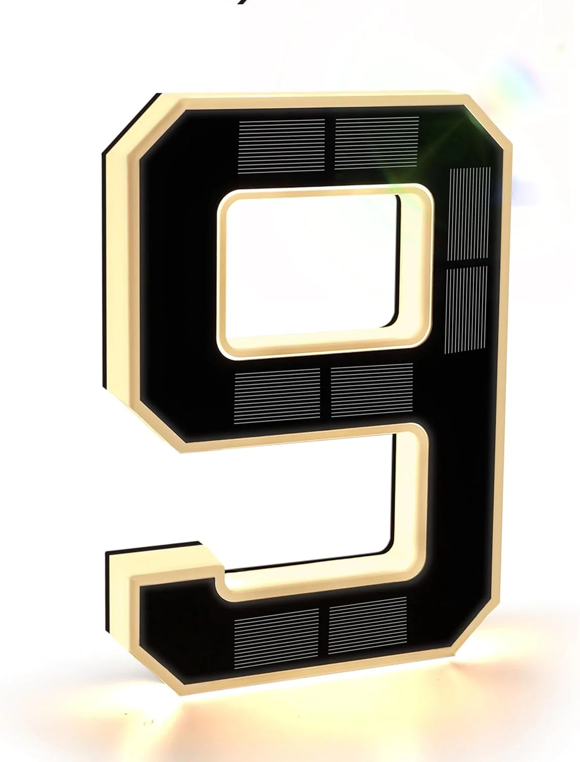 House Number Sign Solar-Powered Dusk Sensor Weather-Resistant