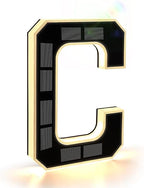 House Number Sign Solar-Powered Dusk Sensor Weather-Resistant