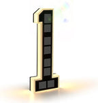 House Number Sign Solar-Powered Dusk Sensor Weather-Resistant