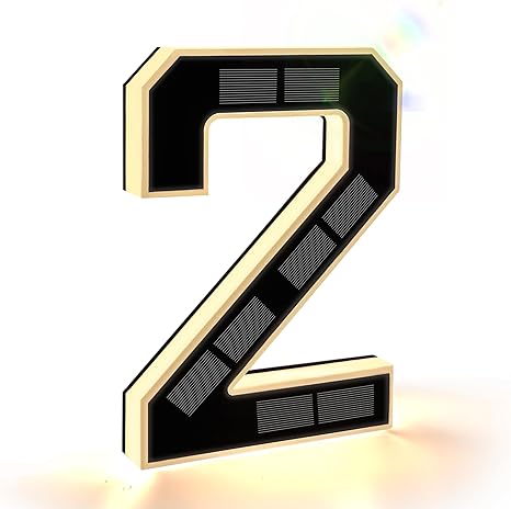 House Number Sign Solar-Powered Dusk Sensor Weather-Resistant