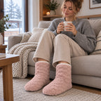 House Socks Plush Teddy Lining & Non-Slip Sole