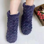 House Socks Plush Teddy Lining & Non-Slip Sole