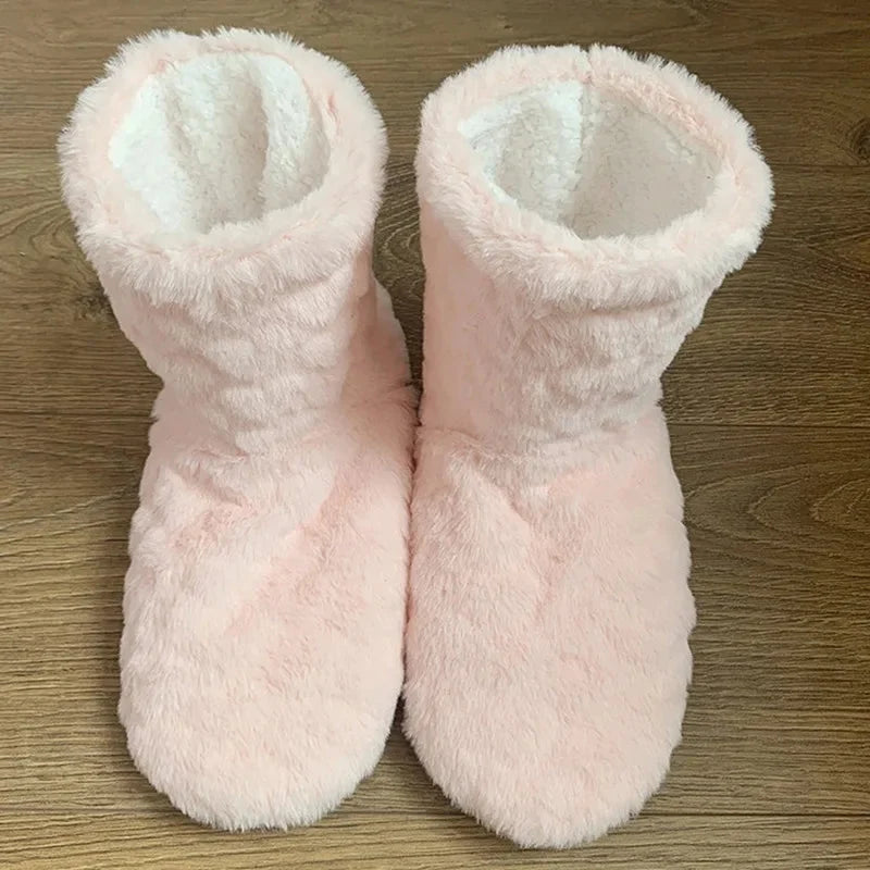 House Socks Plush Teddy Lining & Non-Slip Sole