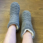 House Socks Plush Teddy Lining & Non-Slip Sole