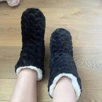 House Socks Plush Teddy Lining & Non-Slip Sole