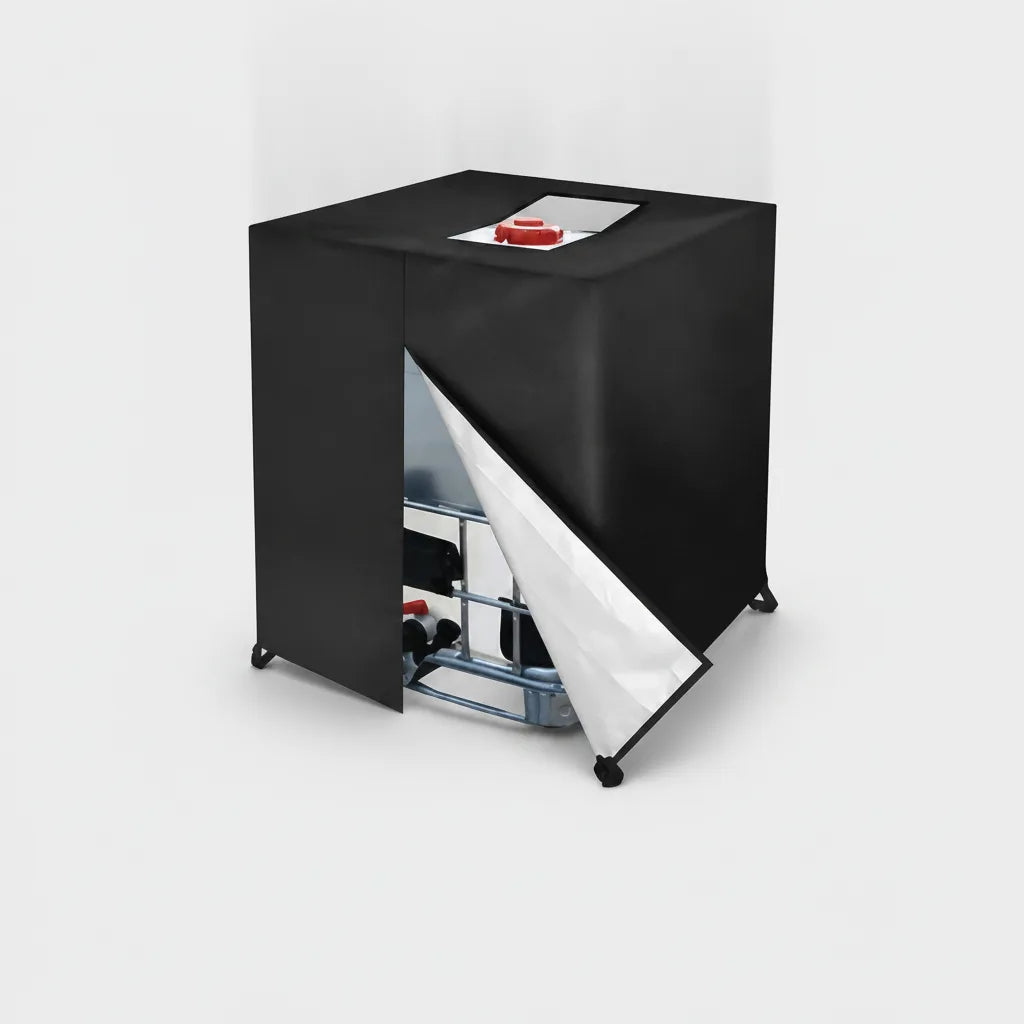 IBC Tank Cover UV-Reflective Drawstring & Top Flap