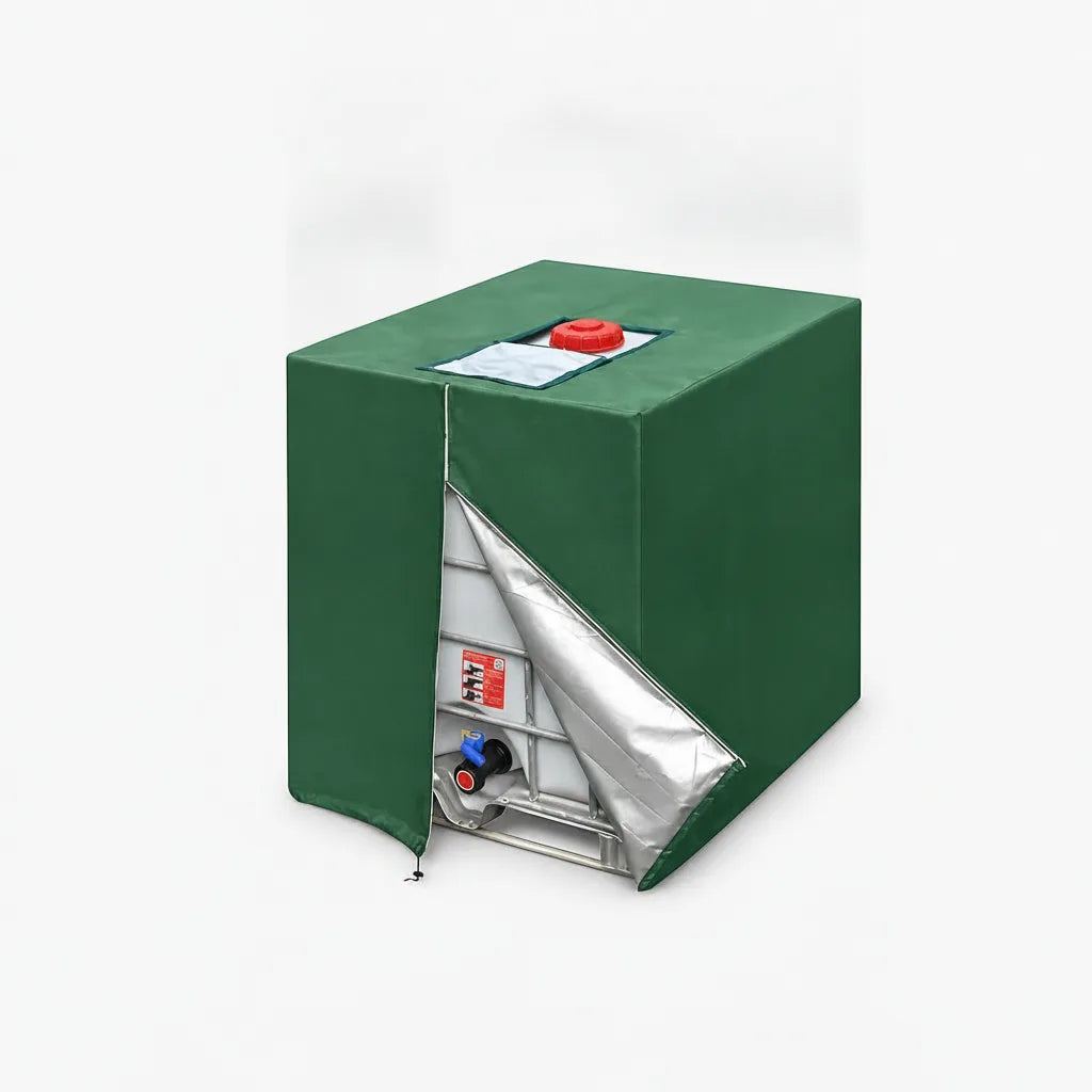 IBC Tank Cover UV-Reflective Drawstring & Top Flap