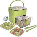 Ice Cube Maker One-Button Release 112-Cube Storage