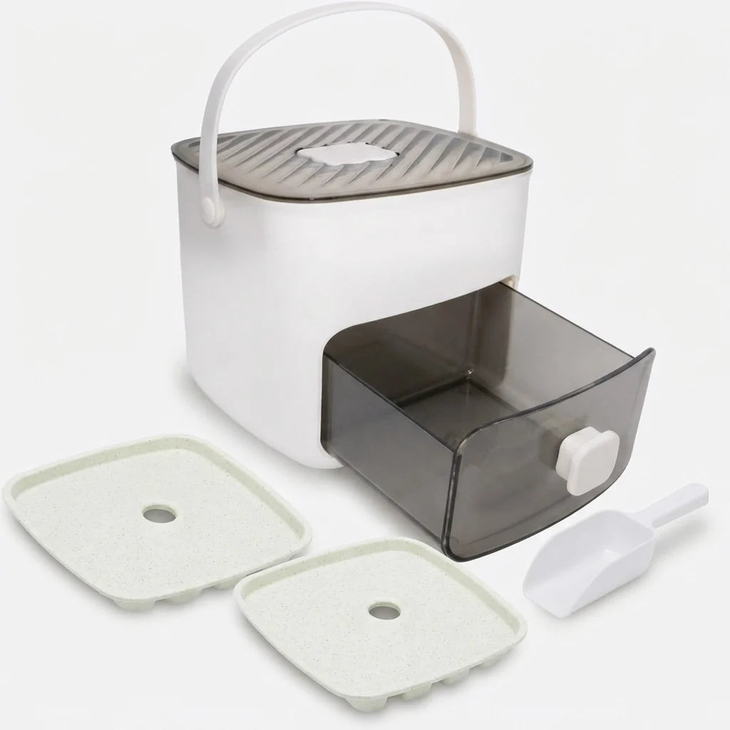 Ice Cube Maker One-Button Release 112-Cube Storage