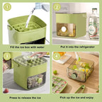 Ice Cube Maker One-Button Release 112-Cube Storage