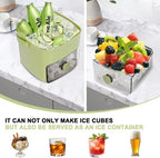 Ice Cube Maker One-Button Release 112-Cube Storage