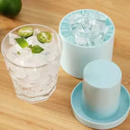 Ice Cube Tray Food-Grade Silicone Easy-Release With Lid
