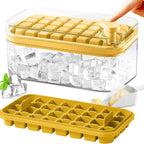 Ice Cube Tray Set Push-Release 64-Cube Airtight Container