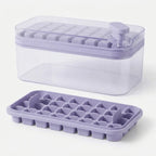 Ice Cube Tray Set Push-Release 64-Cube Airtight Container