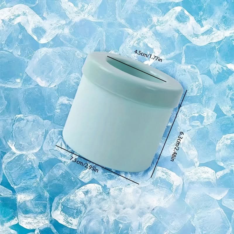 Ice Cube Tray Silicone Easy-Release With Storage